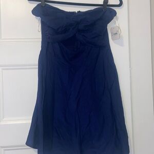 Alterd stated bandeau style navy dress